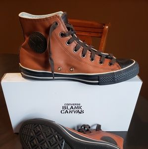 Converse custom Chuck premium leather high tops